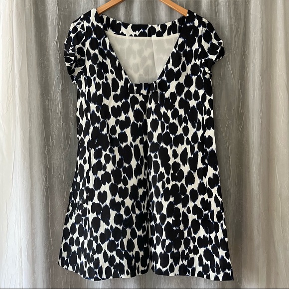 Midi Blue, Black, White Dress - Picture 2 of 9